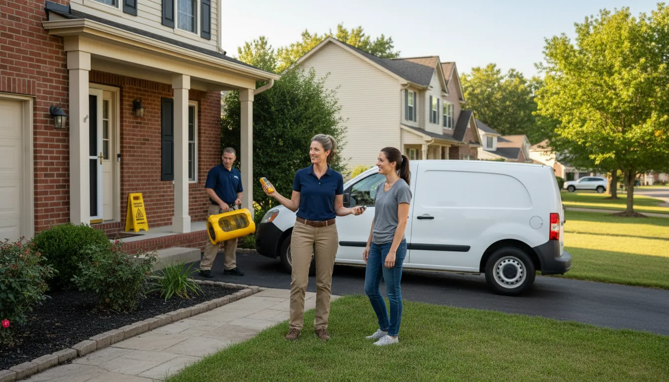 Water restoration image for Dehumidification And Cleanup Services in Covington, IN
